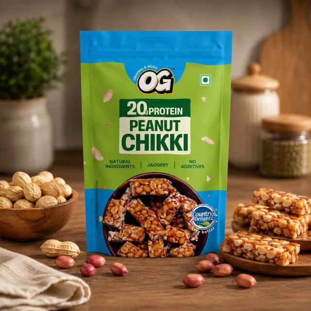 OG Protein Peanut Chikki by Country Delight