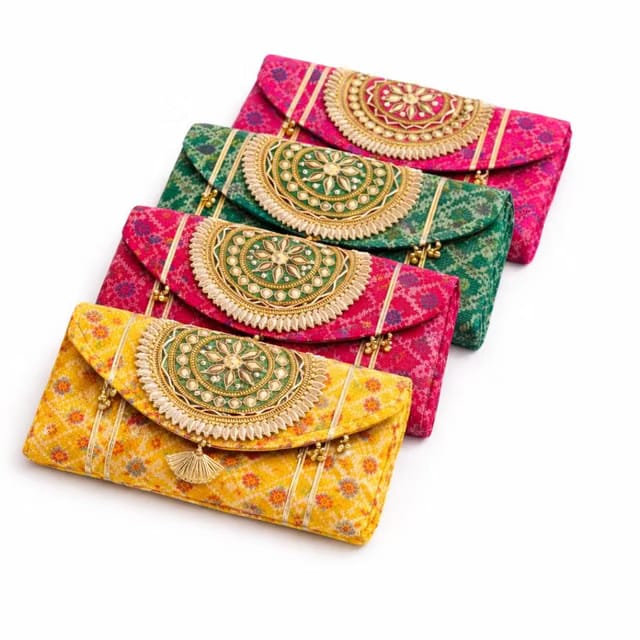 JAIPUR ACE Royal Embroidered Wedding Return Gift Purse Set