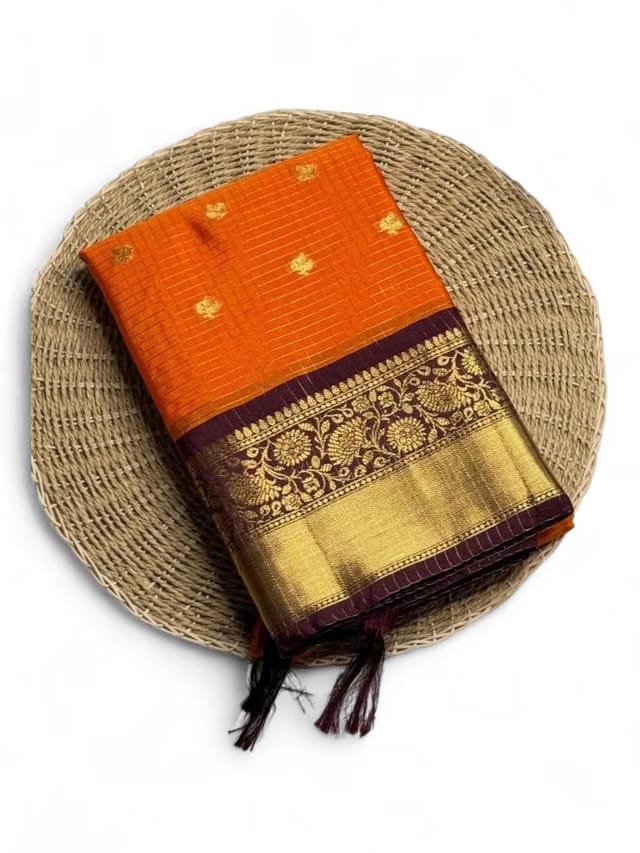 banarasi gadwal checkered soft silk saree, perfect for wedding and festival