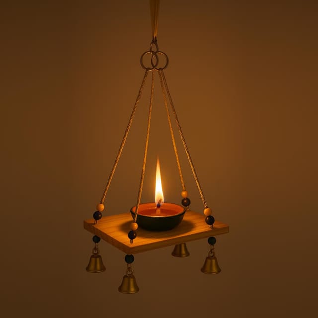 Hanging Diya Lamp for Home Temple Balcony
