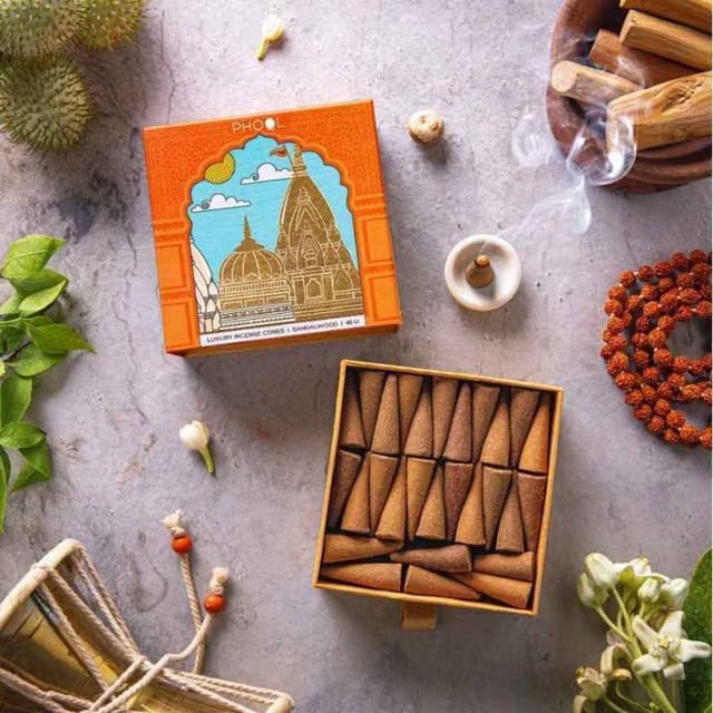 Kashi Vishwanath Sandalwood Dhoop Cones