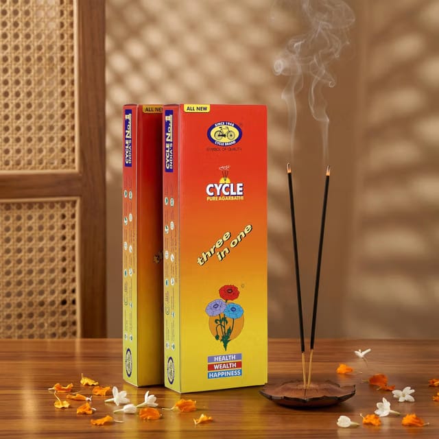 Cycle Pure Agarbatti Three in One Incense Sticks |