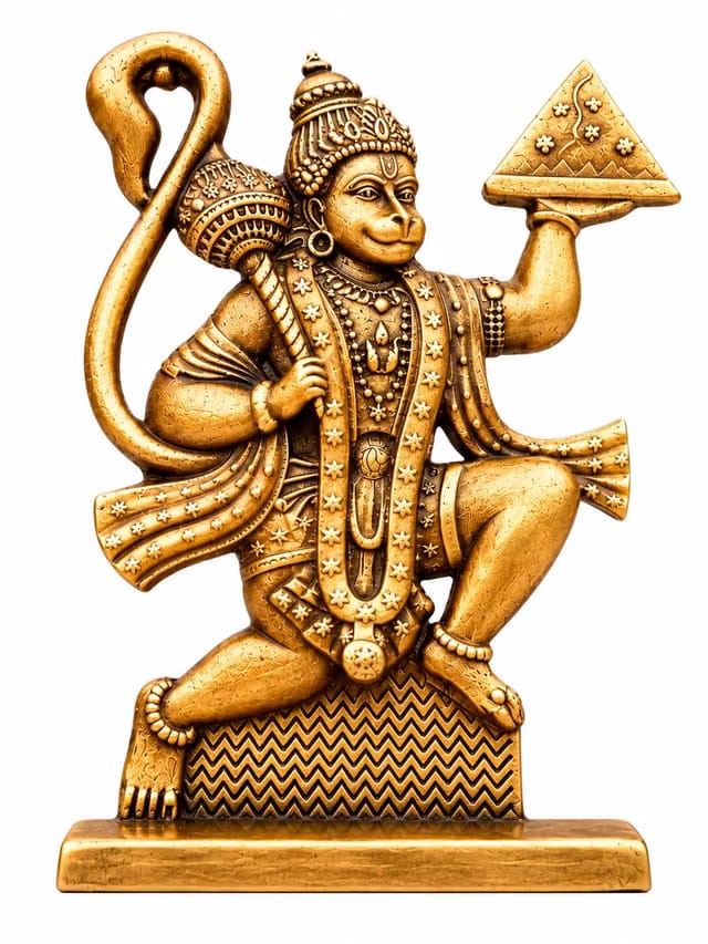 6cm Height Unique hanuman idol for car With Double Sided Design Hanumanji Murti Bajrangbali Statue for Home Temple&Car