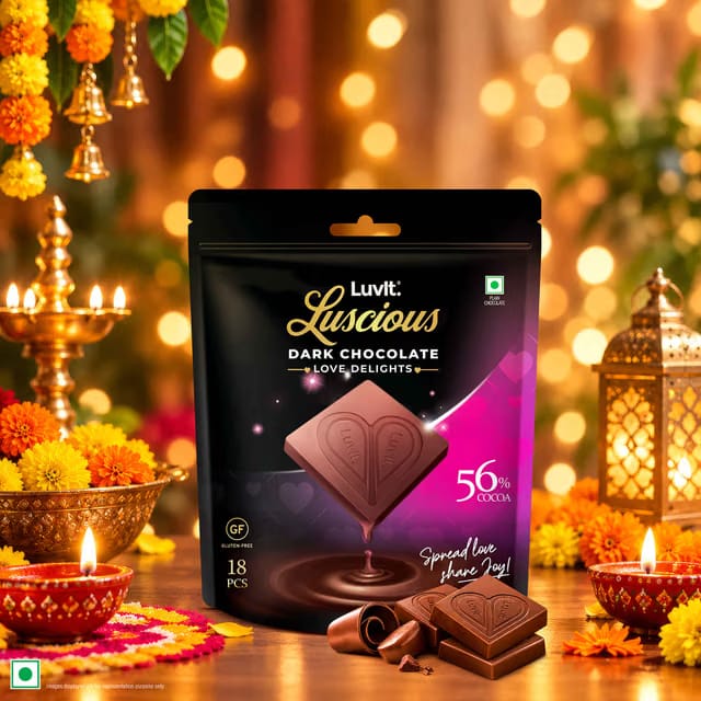 LuvIt Luscious Love Delights Dark Chocolate Bar
