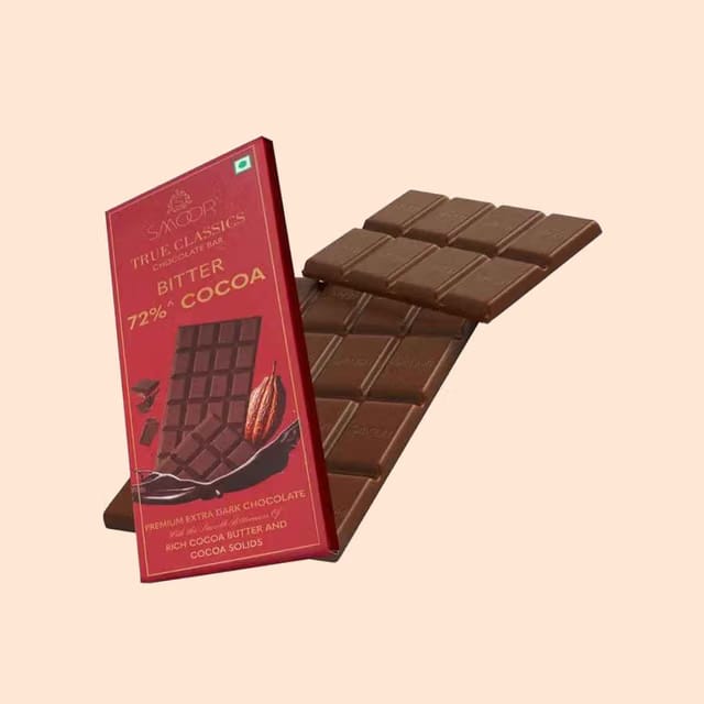 Smoor True Classic Bitter 72% Dark Chocolate Bar