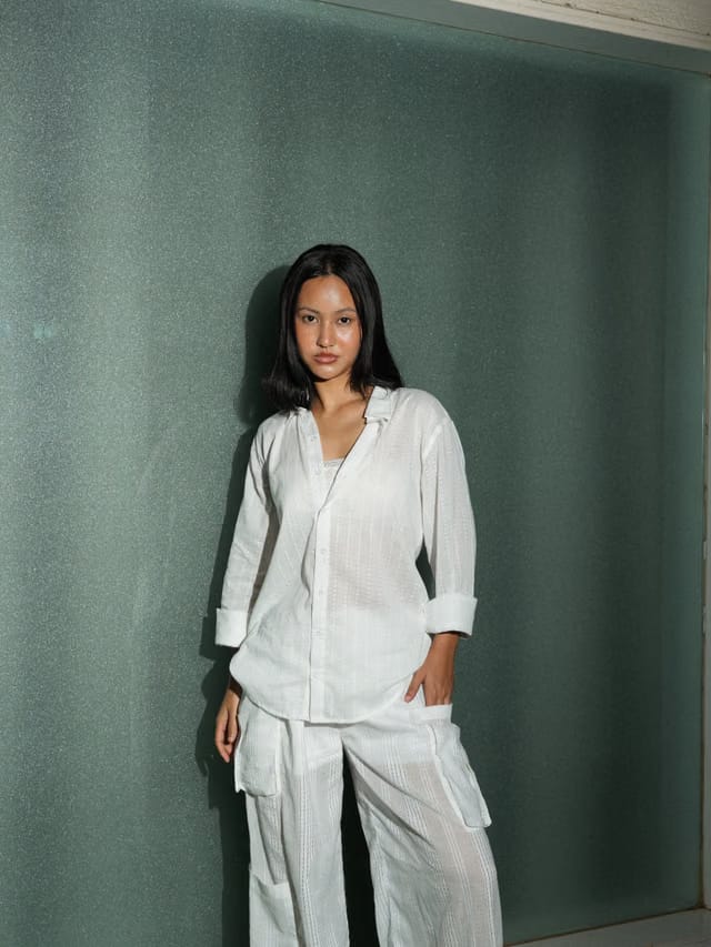 Oversized Jacquard Shirt