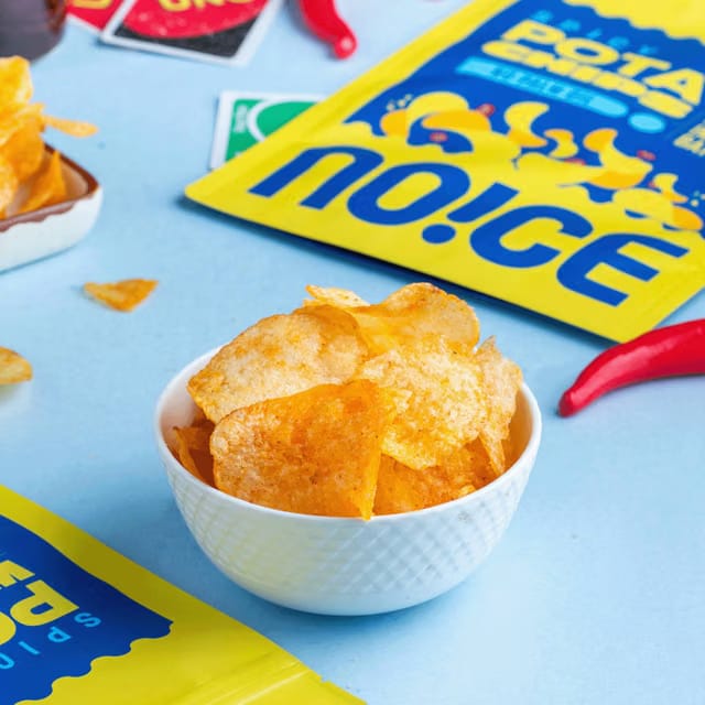 NOICE Spicy Potato Hot Chips (Homestyle Wafer Snacks)