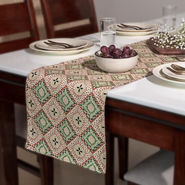 Oak & Lily 100% Cotton Table Runner (34x180cm)