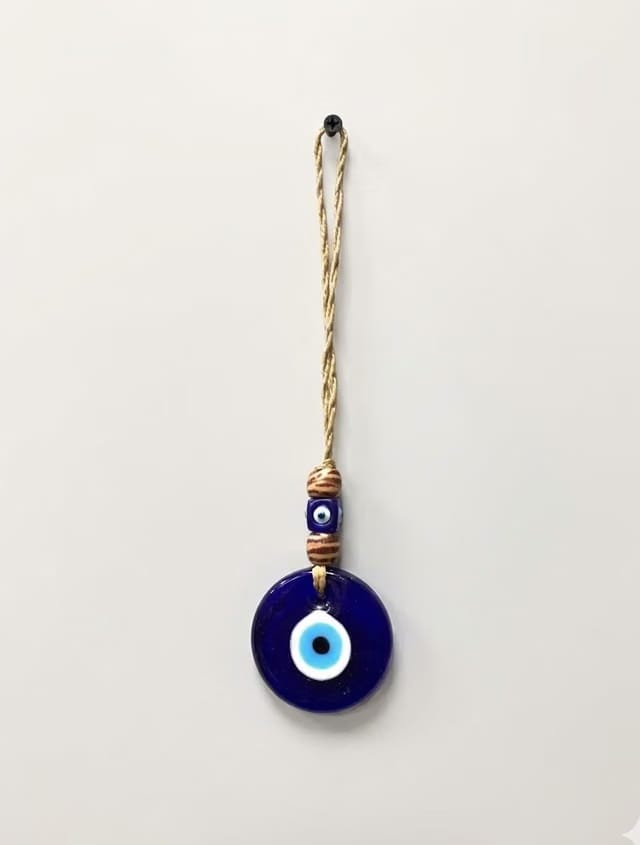 DULI Evil Eye Wall Hanging for Home Decoration - 8 Inch Nazar Battu for Entrance, Office & Car