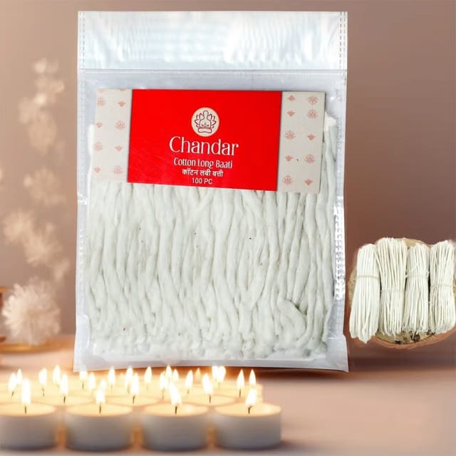 Cotton Samay Watt Long Diya Batti