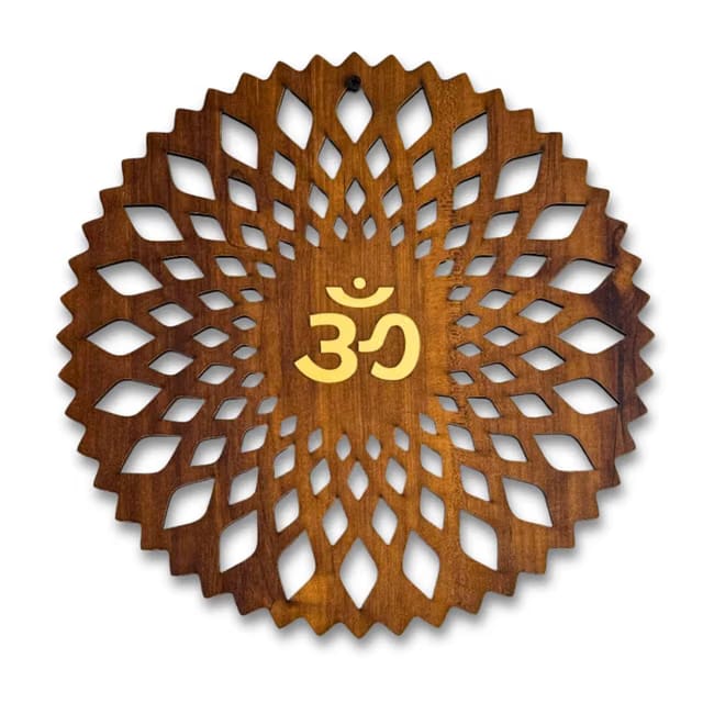 Wooden Om Wall Hanging