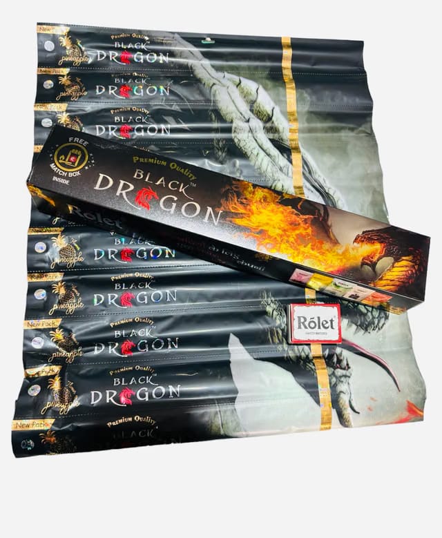Original Black Dragon Natural Fragrance for Mosquito Repellent Incense Sticks Agarbatti Machhar Maar Pack of 120 Sticks