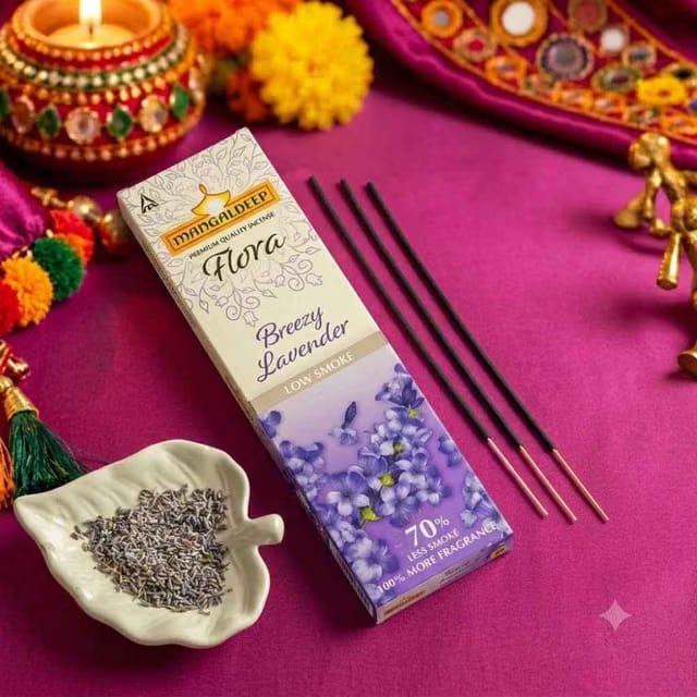 Low Smoke Breezy Lavender Incense Sticks