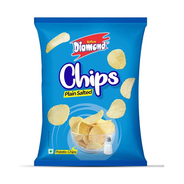 Yellow Diamond Plain Salted Chips