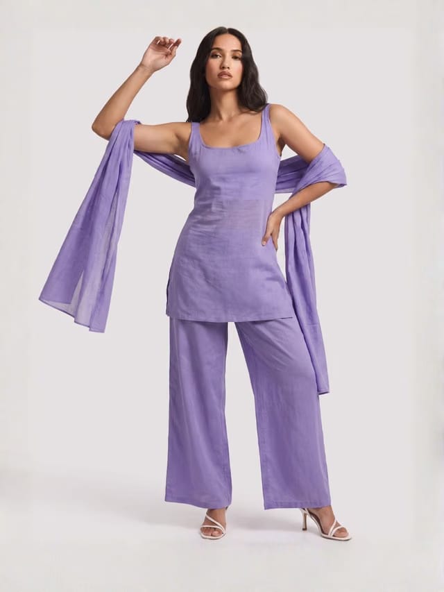 Karishma Mul Kurti Pant Dupatta Set