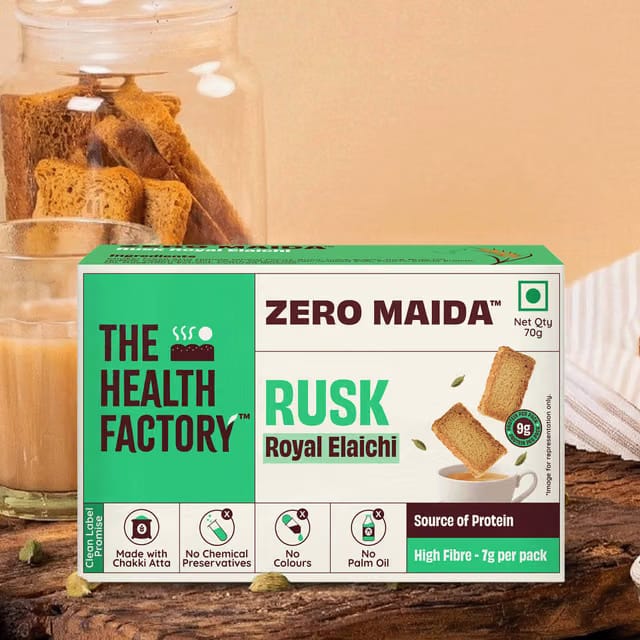 The Health Factory Zero Maida Rusk - Royal Elaichi