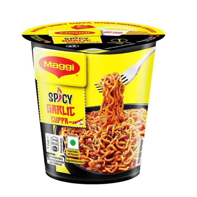 Maggi Spicy Garlic Instant Cuppa Noodles