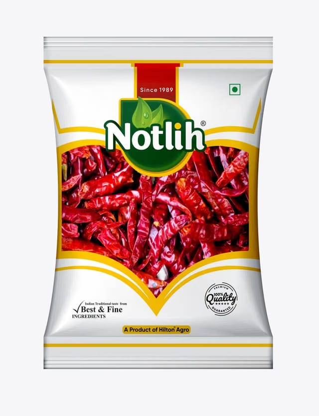 Notlih Whole Dry Red Chilli Sukhi Sabut Lal Mirch Guntur Chillies |100gm|
