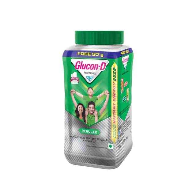 Glucon-D Regular with 3 Benefits of Energy, Recovery, and Immunity