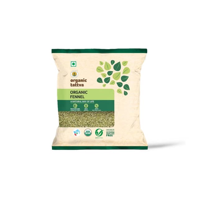 Organic Tattva, Organic Fennel (Saunf) 100 Gram