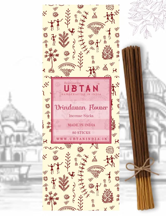 Rejuvenating UBTAN Vrindavan Flower Premium Incense Sticks
