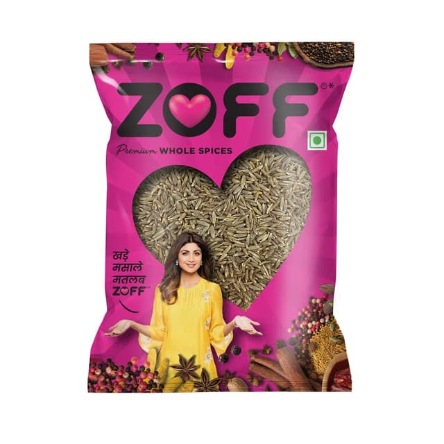 Zoff Whole Cumin Seeds Jeera Whole 500gm - 100% Natural & Fresh - Hygienically Packed, Rich Aroma & Flavor