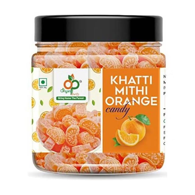 Organic Purify Orange Candy|Narangee Toffee|Orange Flavoured (Pack of ) Jar Pack Orange Toffee