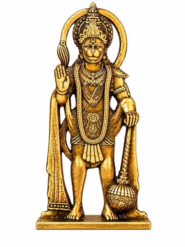 Unique Dual Sided Design Hanuman Idol for car Blessing Idol with 10 cm Height for Car Dashboard,Mandir,Desk,Home Decor
