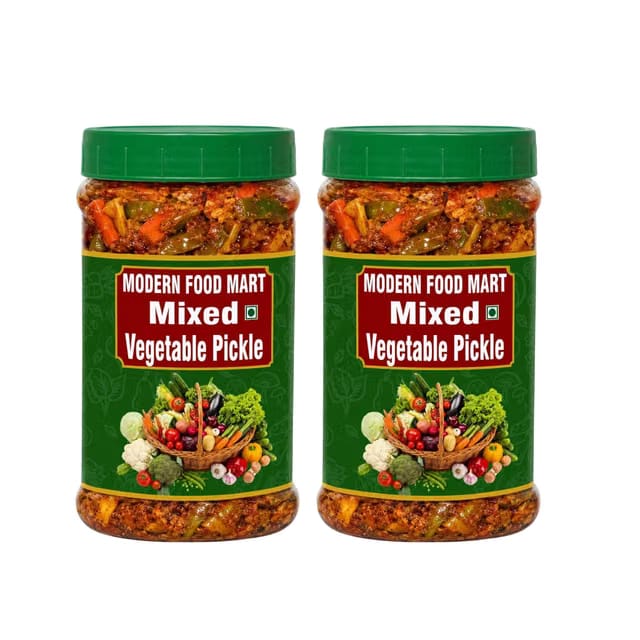 Premium Mixed Vegetable Pickle Pack of 2-250gm Each