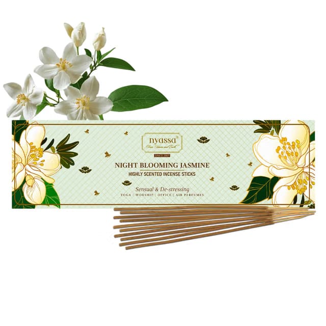 NYASSA Highly Scented Jasmine Agarbatti/Incense Sticks