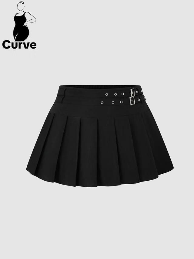 Women's Plus Size Pleated Pleated Skirt