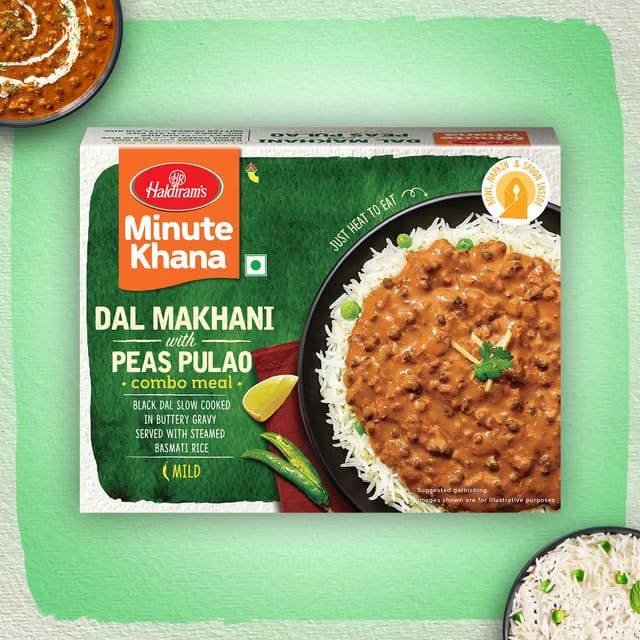 Haldiram's Ready To Eat Dal Makhani With Peas Pulav