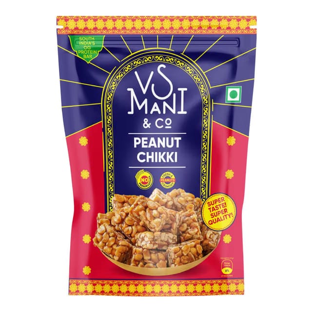 VS Mani Peanut Chikki Bites, Made with Jaggery