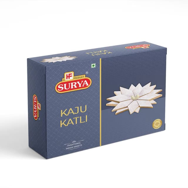 Surya 200gm KAJU KATLI |KAJU BARFI |INDIAN SWEET
