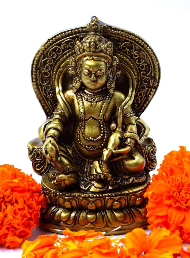 Creation Kuber Idol Statue Murti for Home Vastu Puja Money Good Luck & Wealth