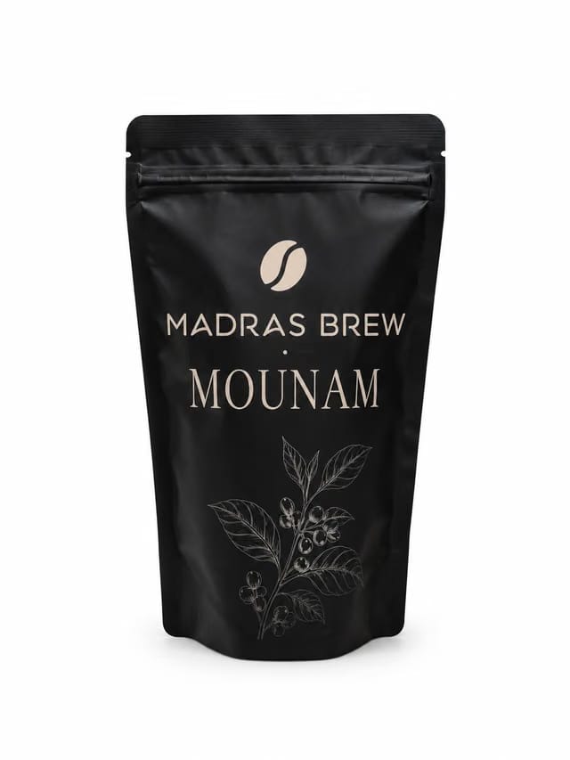 MADRAS BREW South Indian Filter Coffee MOUNAM 200 G 80:20