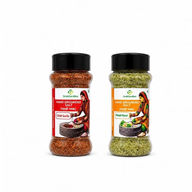 GrabGardenn Hand Grounded Pahadi Namak Combo Pack