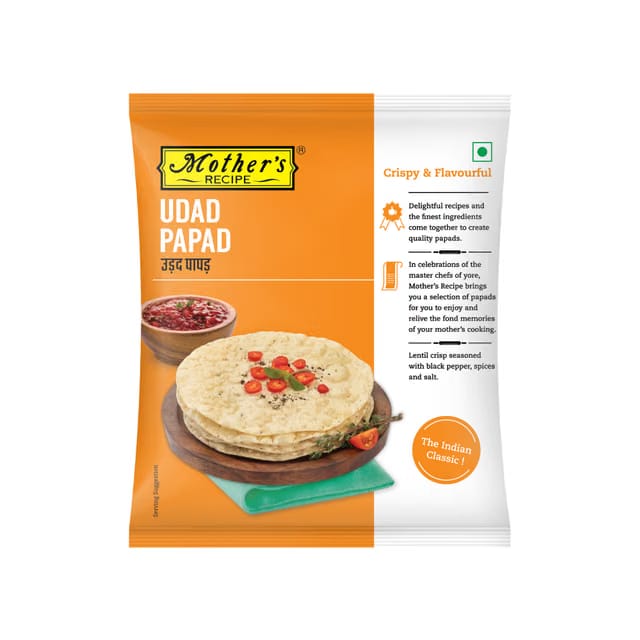 Mother's Recipe Plain Udad Papad Pouch