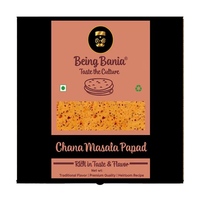 Being Bania Chana Masala Papad - 100% Natural Papad