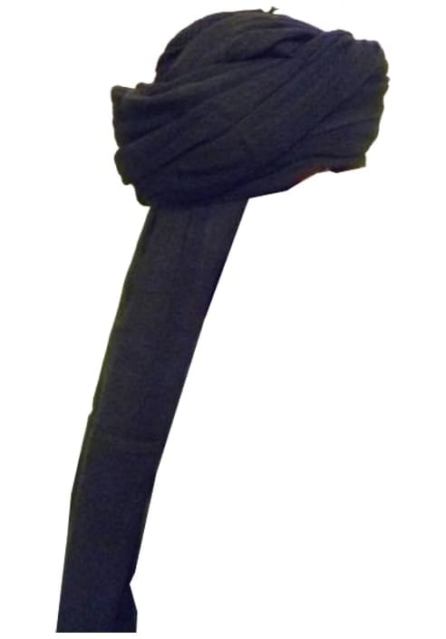 BLACK TURBAN AMAMA CLOTH