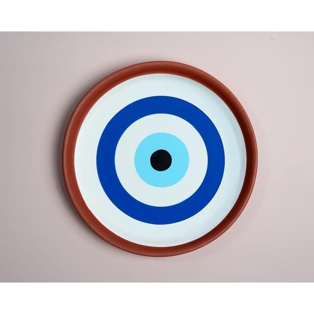 Almiro Tree Terracotta Wall Plates of Evil Eye