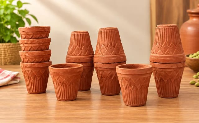 Terracotta Clay Kullad Tea Cup