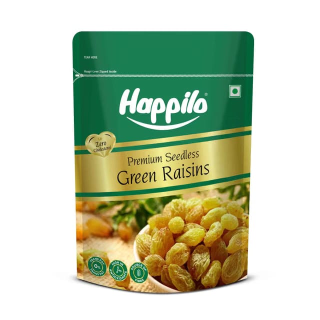 Happilo Premium Seedless Green Raisin