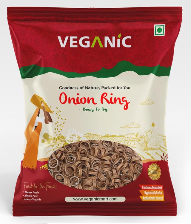 Veganic Crunchy Onion Rings Fryums Papad with Tastemaker