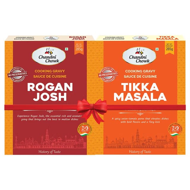 Chandni Chowk Ready to Cook Rogan Josh Gravy & Tikka Masala Gravy Combo