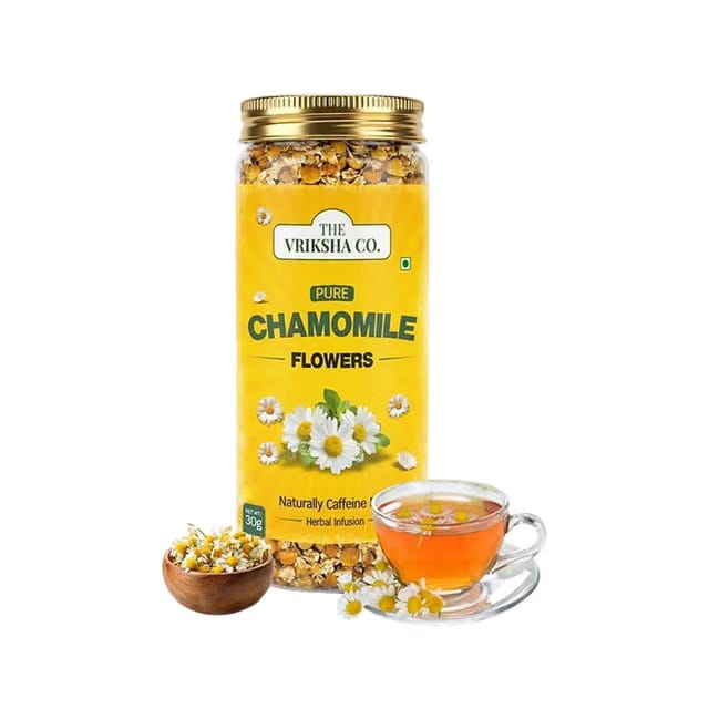 The Vriksha Co. Pure Chamomile Flowers Herbal Tea