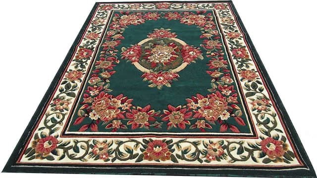 BHADOHICARPETS 5 ft X 7 ft Acrylic Carpet
