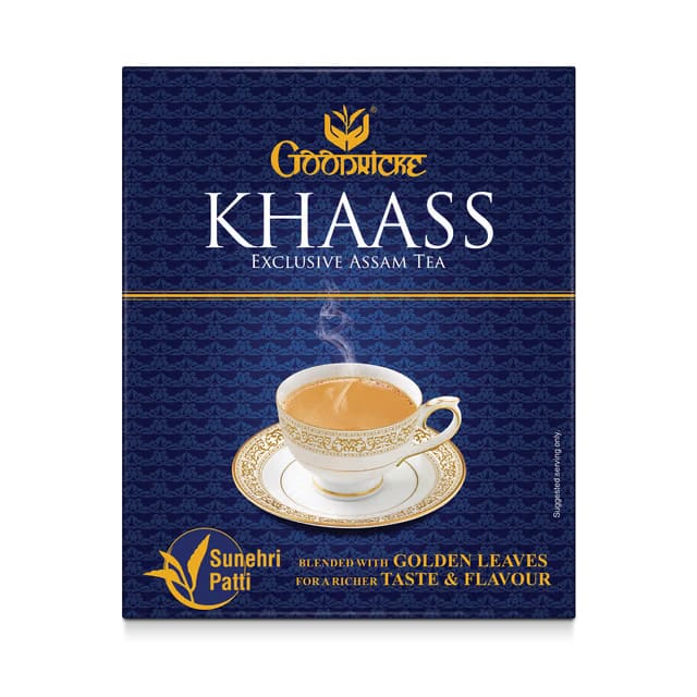 Goodricke Khaass, Assam Long Leaf Black Tea with Sunehri Patti 500gm, Strong Chai, Authentic Loose Leaf Blend
