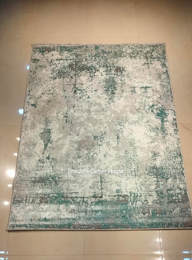 Bhadohi Carpet House Modern Abstract Design Rug for Home, Living Room, Drawing Room (2X5 Feets)