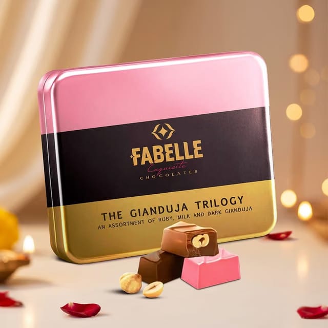 Fabelle Gianduja Trilogy Luxury Chocolate Gift Pack